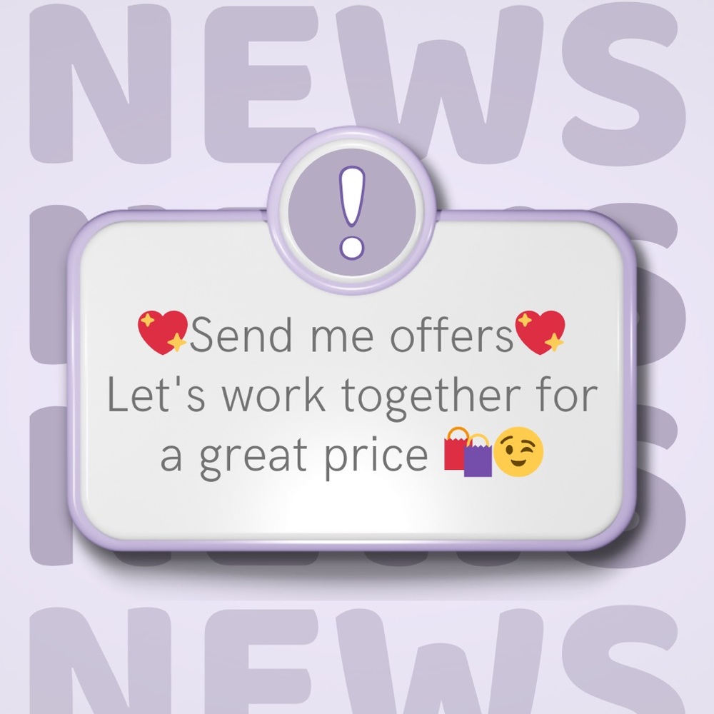 🛍️ Feel free to send me offers 💖